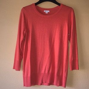 Orange 3/4 sleeve sweater